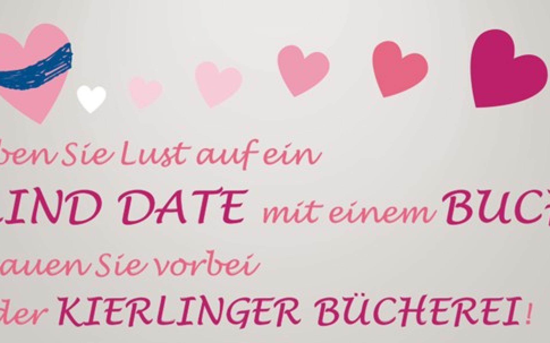 Plakat BLIND DATE mit einem BUCH
